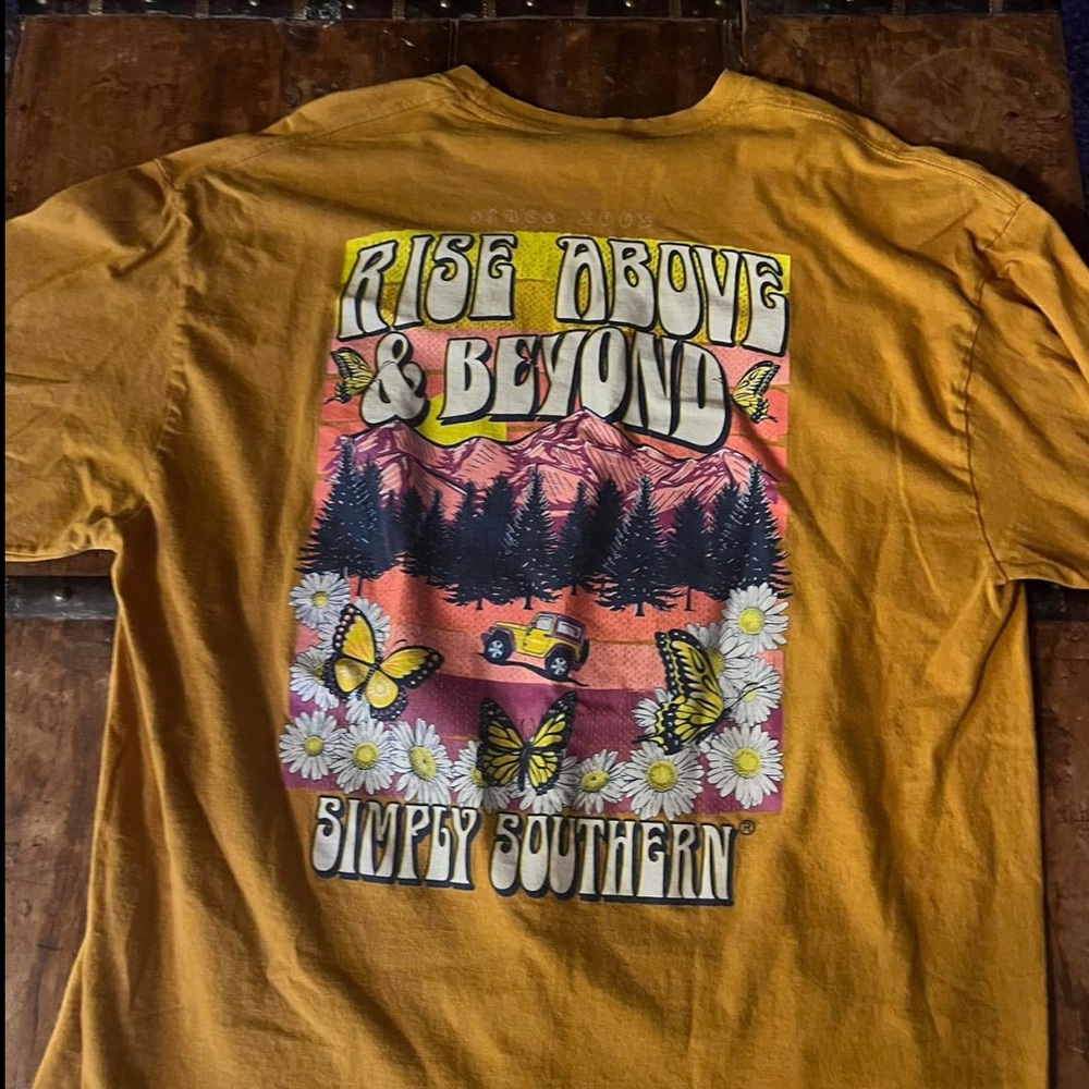 Simply Southern Mustard Yellow Graphic Tee